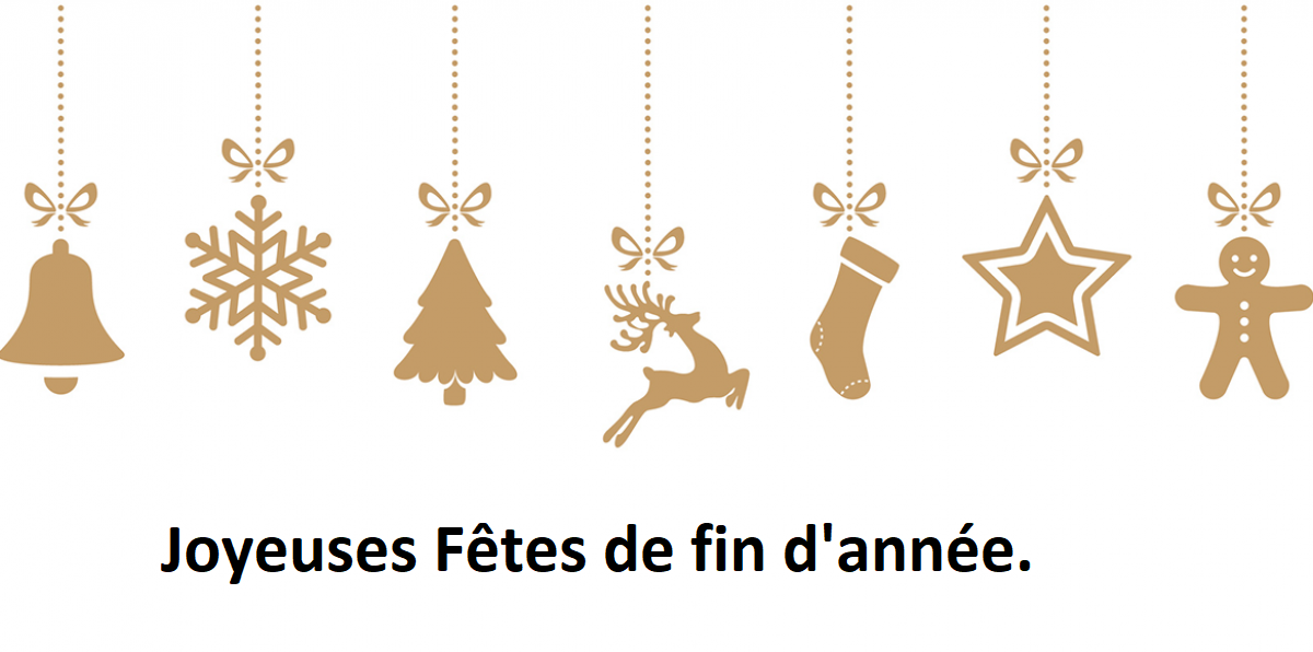 Heureuses fêtes de Fin d'année 2021 - Heureuse année 2022